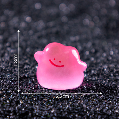 寶可夢 創意夜光小精靈萌粒 微景觀擺件