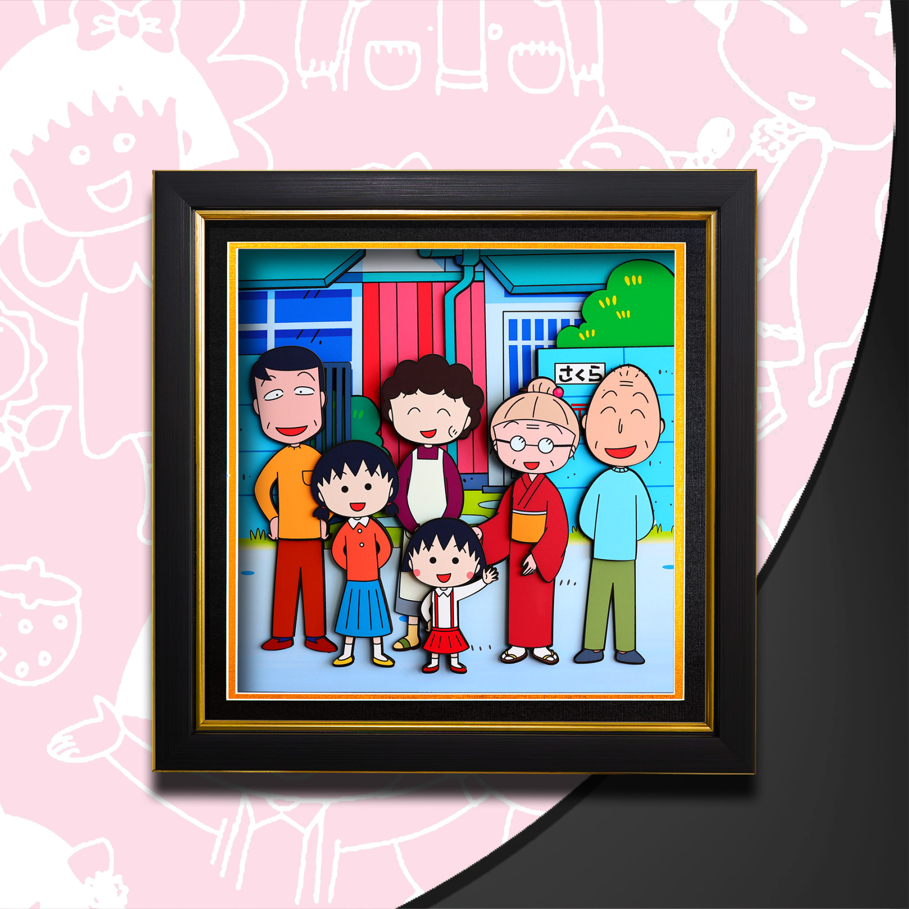 櫻桃小丸子 3D立體畫-ZUIHANG SHOP