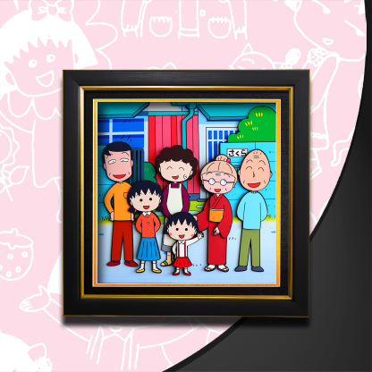 櫻桃小丸子 3D立體畫-ZUIHANG SHOP