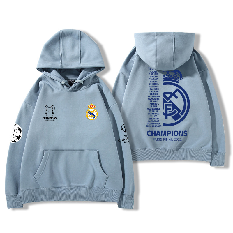 皇馬足球隊新款 親子情侶男女款連帽衛衣-ZUIHANG SHOP