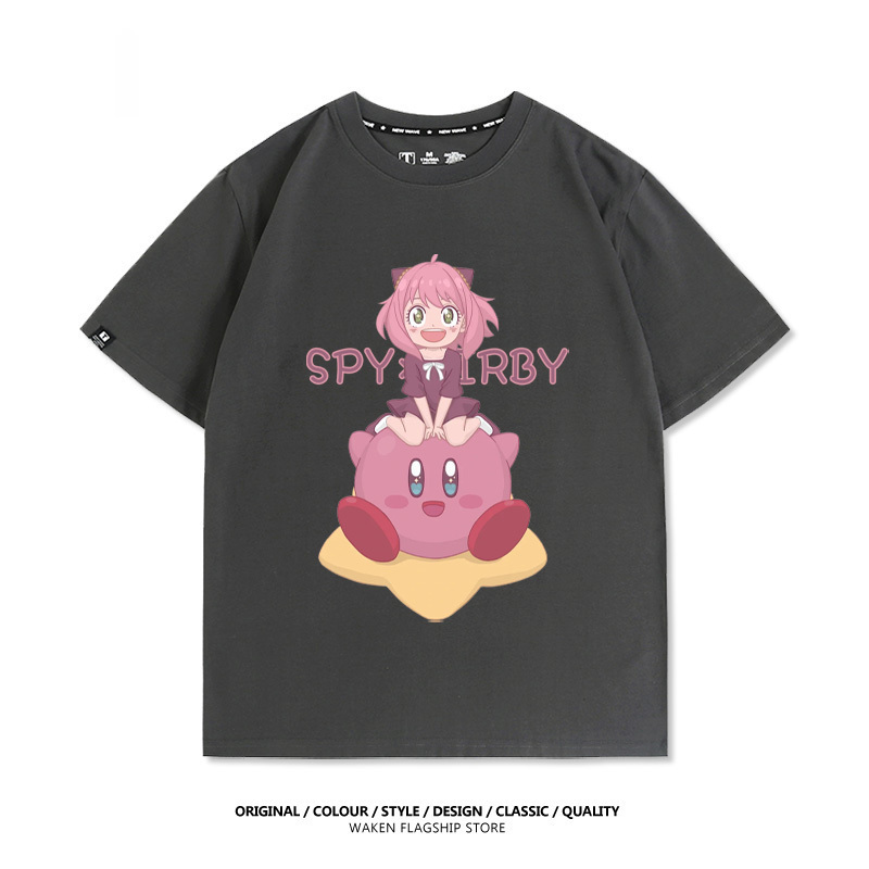 星之卡比X安妮亞 印花短袖T恤-ZUIHANG SHOP