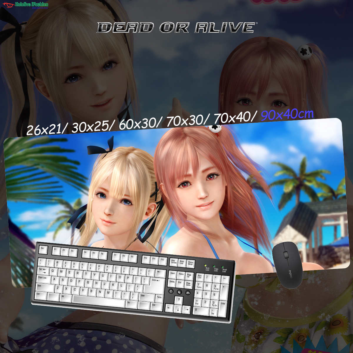 生死格鬥系列 超大鎖邊主題桌墊 布質滑鼠墊