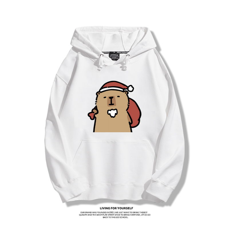 卡皮巴拉聖誕新款 親子情侶男女款連帽衛衣-ZUIHANG SHOP