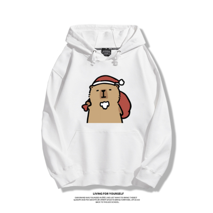 卡皮巴拉聖誕新款 親子情侶男女款連帽衛衣-ZUIHANG SHOP