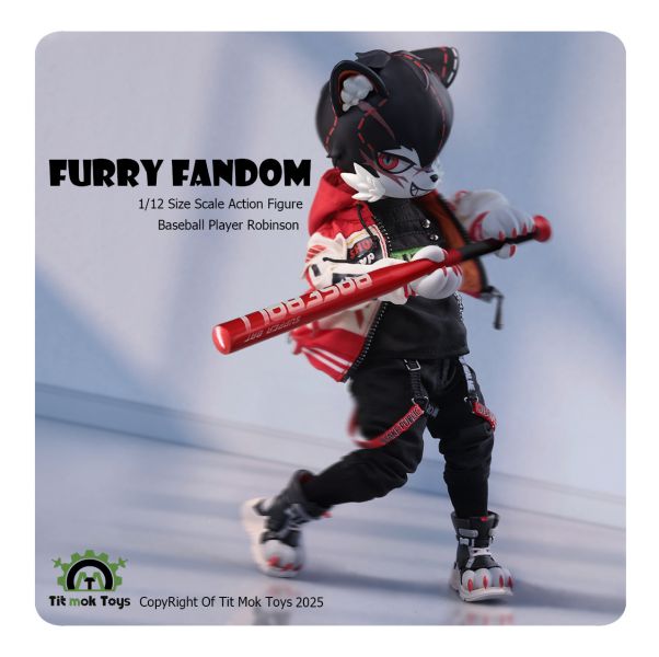 【預購】Tit Mok Toys 福瑞系列-1/12可動獸人 棒球運動員羅賓森-ZUIHANG SHOP