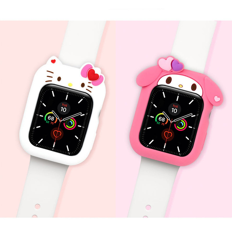三麗鷗適用iwatch蘋果手錶硅膠保護套applewatch6代7/SE/5/4/3/2