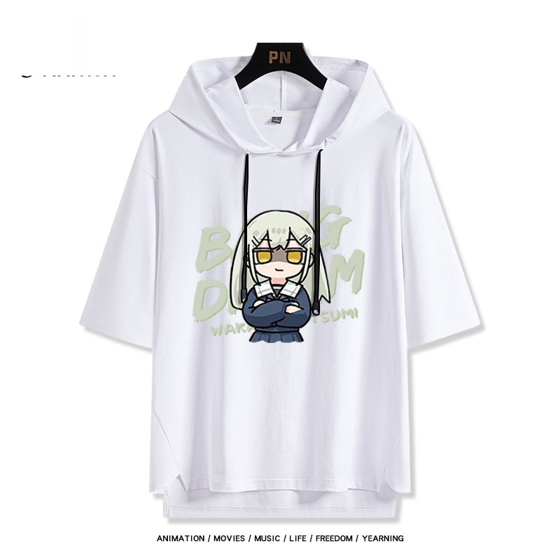 BanG Dream! Ave Mujica 若葉睦 連帽短袖T恤-ZUIHANG SHOP