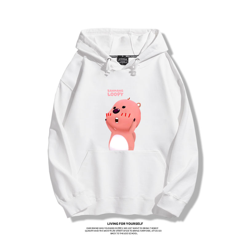 小海狸露比loopy新款 親子情侶男女款連帽衛衣-ZUIHANG SHOP