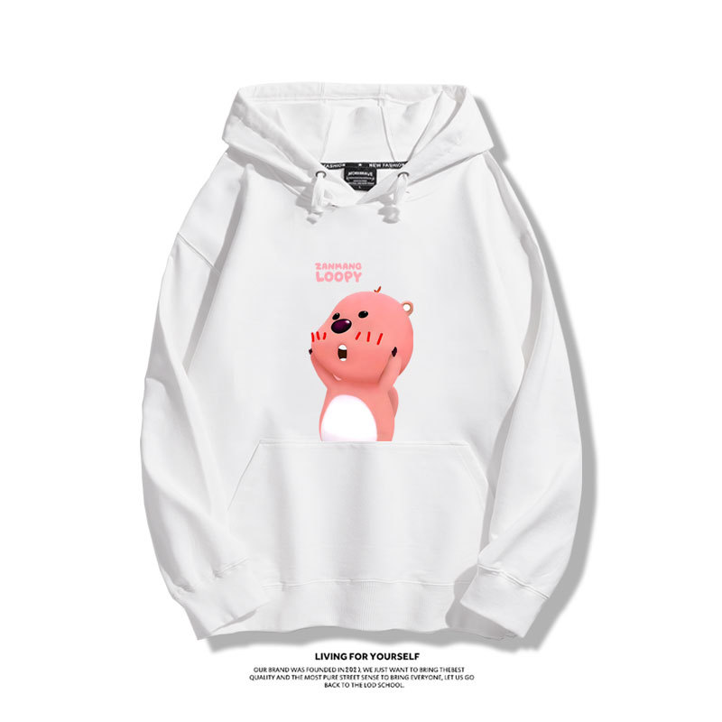 小海狸露比loopy新款 親子情侶男女款連帽衛衣-ZUIHANG SHOP