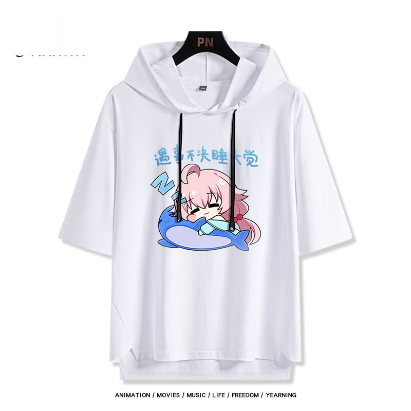 蔚藍檔案 小鳥遊星野 連帽短袖T恤-ZUIHANG SHOP