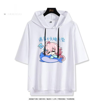 蔚藍檔案 小鳥遊星野 連帽短袖T恤-ZUIHANG SHOP