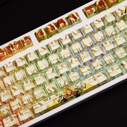 古埃及透光RGB108鍵標準配列衛星軸鍵帽-ZUIHANG SHOP