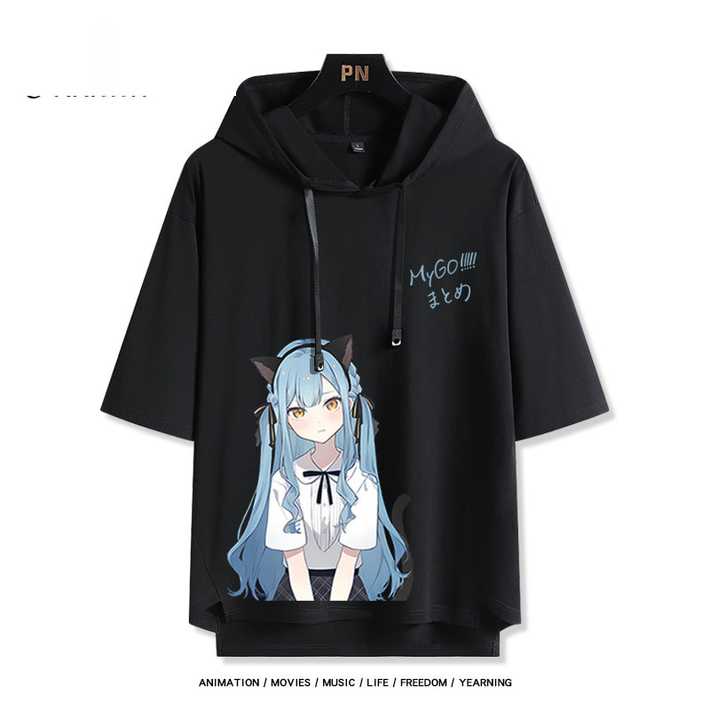 BanG Dream! It's MyGO新款 親子情侶男女款連帽短袖T恤-ZUIHANG SHOP