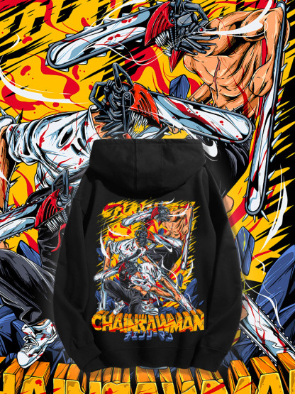 鏈鋸人 2025秋冬新款 親子情侶男女連帽衛衣-ZUIHANG SHOP