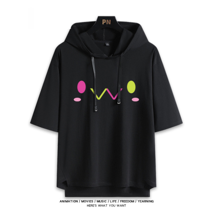 Vtuber HOLOLIVE 連帽短袖T恤 常暗永遠 常闇トワ TokoyamiTowa-ZUIHANG SHOP