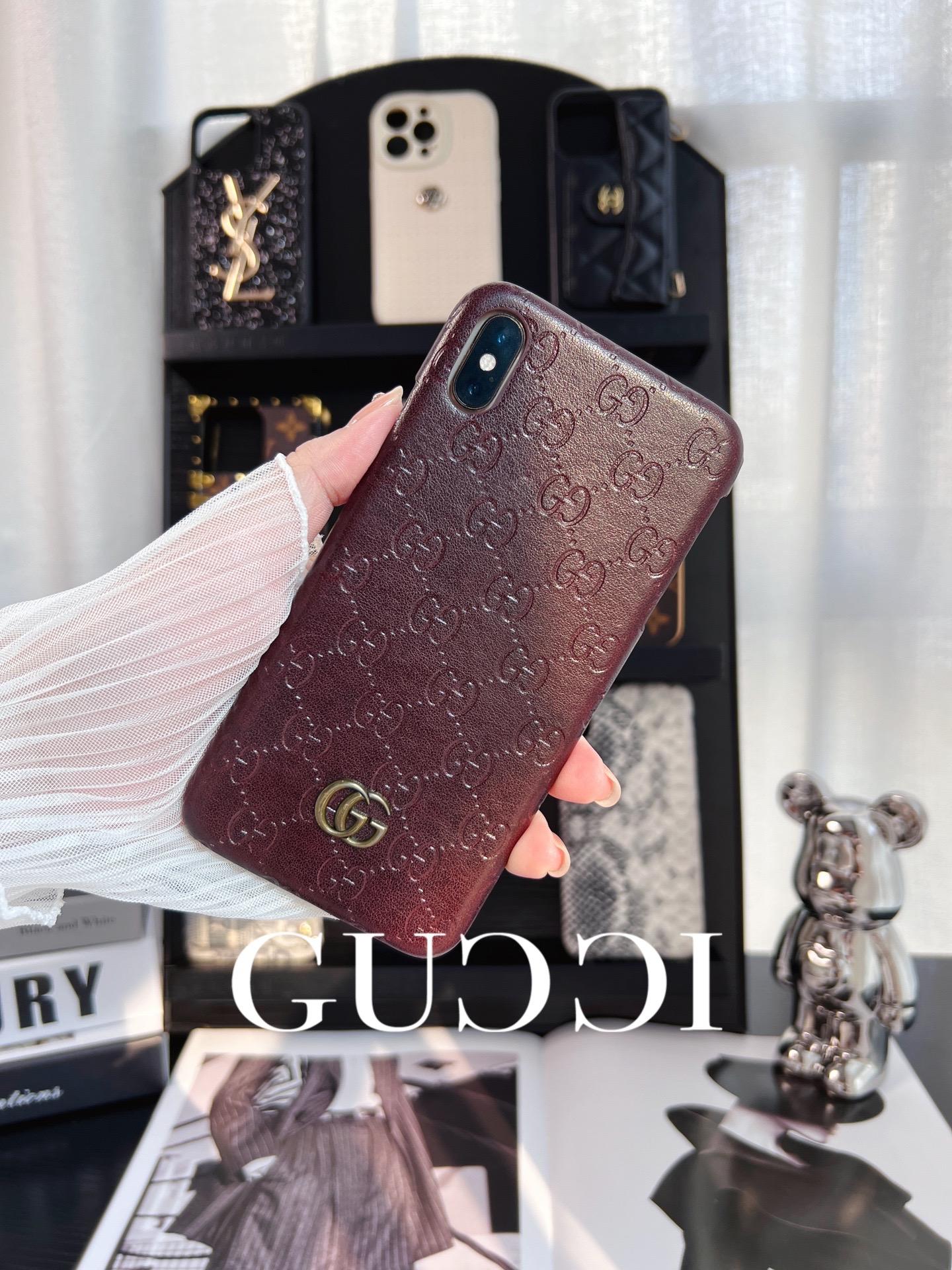 古馳皮質全包手機殼-ZUIHANG SHOP