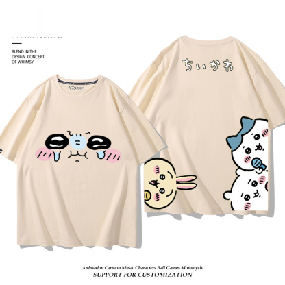 Chiikawa 2025親子情侶男女同款 印花短袖T恤-ZUIHANG SHOP