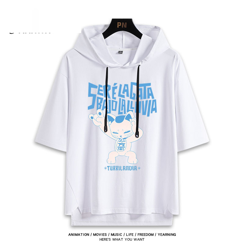 膽大黨新款 親子情侶男女款連帽短袖T恤-ZUIHANG SHOP