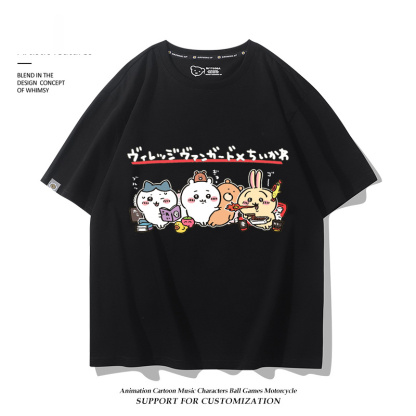 Chiikawa 2025親子情侶男女同款 印花短袖T恤-ZUIHANG SHOP