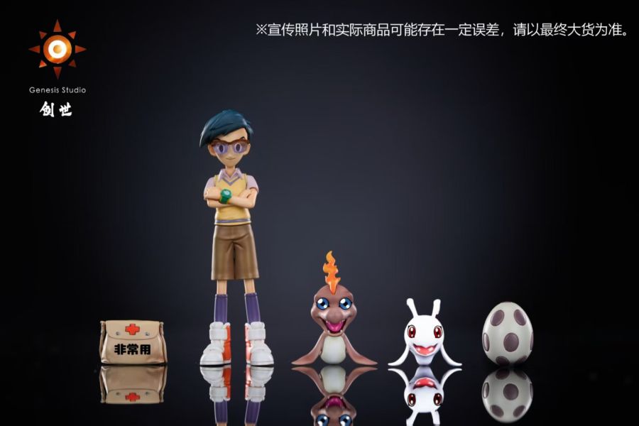 【預購】數碼寶貝 人物角色系列第二彈 城戶丈(阿助)&布加獸&比芝獸&數碼蛋 X 創世工作室
