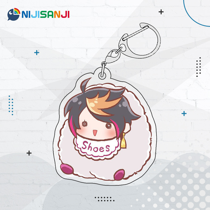 Luxiem彩虹社全員同人週邊 NIJISANJI EN 雙面夾層鑰匙扣掛件吧唧