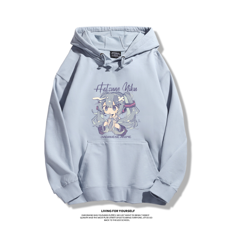 初音未來聯名鵝鴨殺新款 親子情侶男女款連帽衛衣-ZUIHANG SHOP