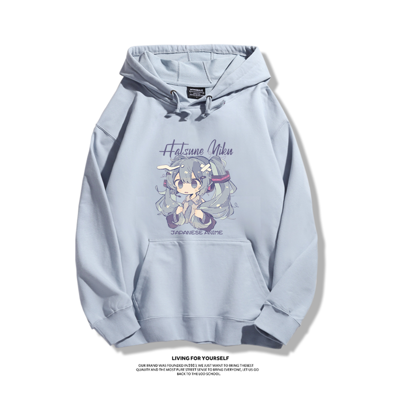 初音未來聯名鵝鴨殺新款 親子情侶男女款連帽衛衣-ZUIHANG SHOP