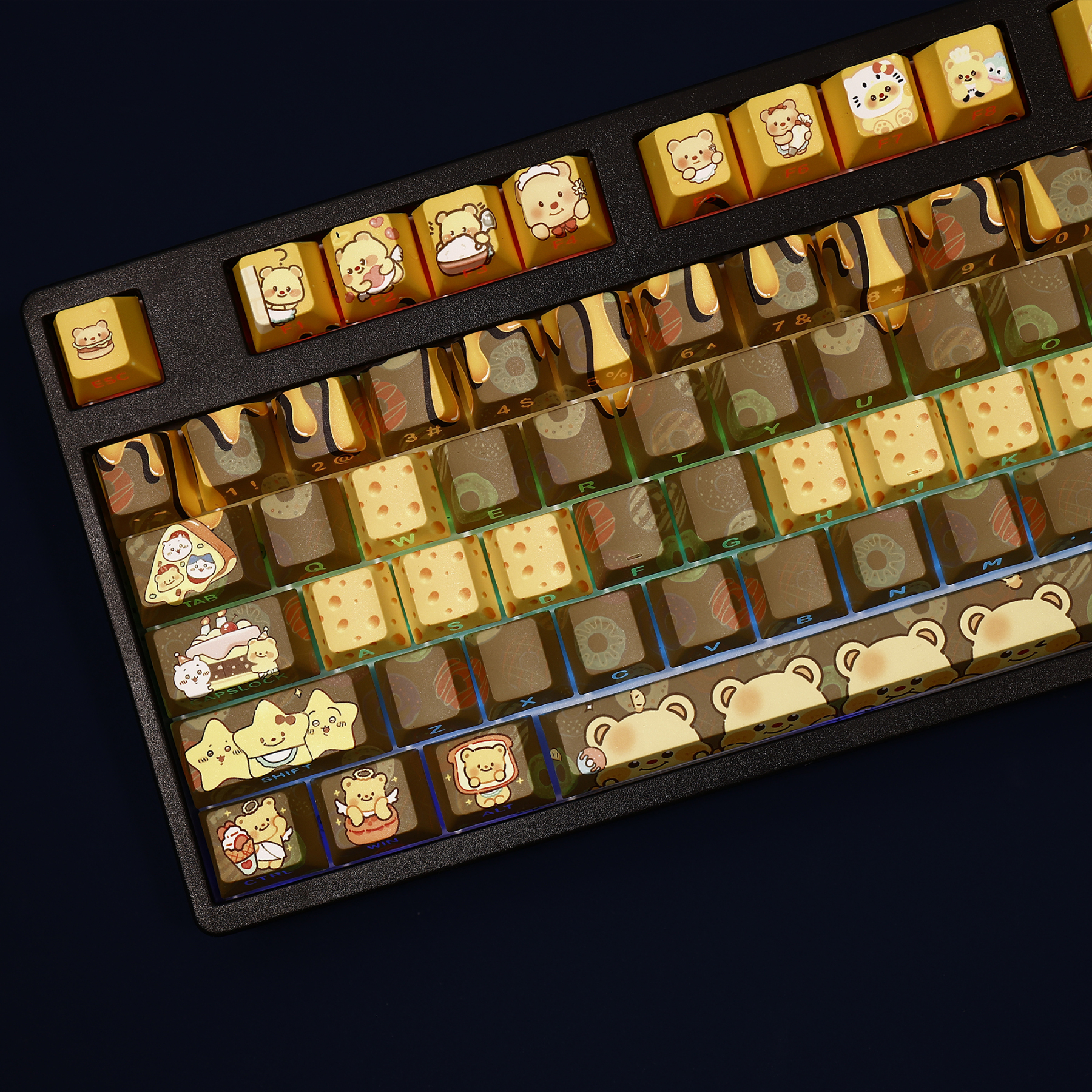 奶油小熊 108鍵 標準配列 衛星軸鍵帽-ZUIHANG SHOP