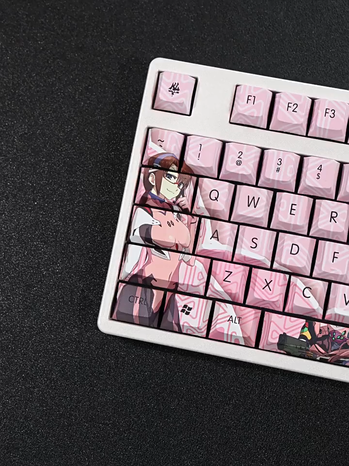 EVA真希波透光RGB108鍵標準配列衛星軸鍵帽