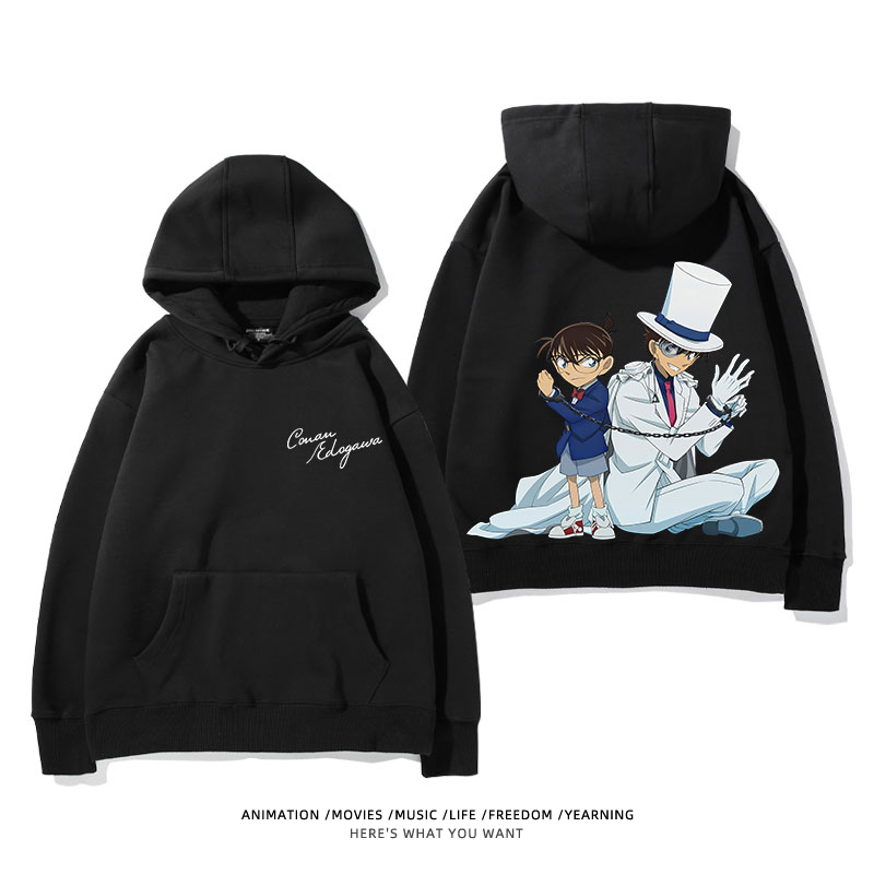 名偵探柯南 怪盜基德 2025秋冬新款 親子情侶裝連帽衛衣
