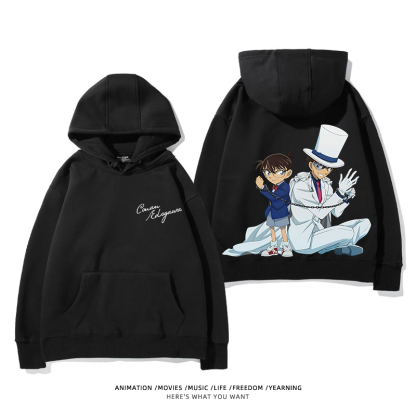 名偵探柯南 怪盜基德 2025秋冬新款 親子情侶裝連帽衛衣