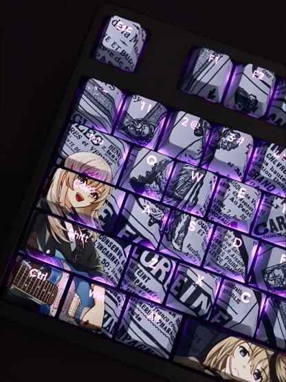 河原木桃香透光RGB108鍵標準配列衛星軸鍵帽