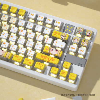 孤獨搖滾伊地知虹夏四面透布丁鍵帽PBT熱昇華配美加獅woot-ZUIHANG SHOP