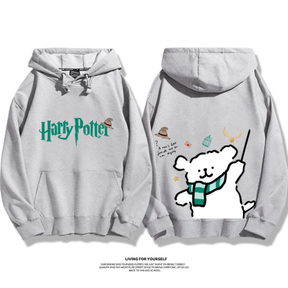 線條小狗 X 哈利波特聯名 親子情侶男女款連帽衛衣-ZUIHANG SHOP