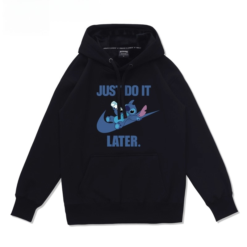 史迪仔卡通 聯名衛衣2025秋冬新款 親子情侶裝連帽衛衣