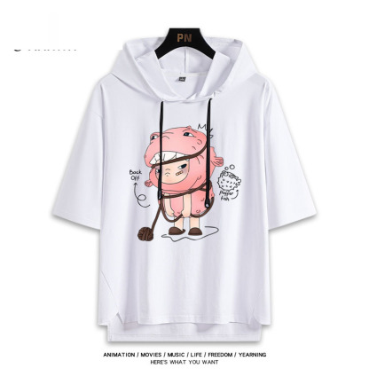 Hirono小野 連帽短袖T恤-ZUIHANG SHOP