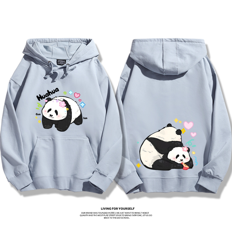 花花果賴熊貓新款 親子情侶男女款連帽衛衣-ZUIHANG SHOP