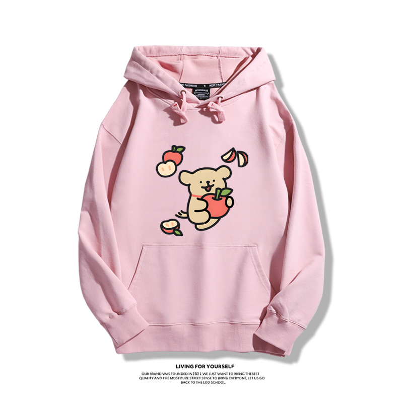 線條小狗新款 親子情侶男女款連帽衛衣-ZUIHANG SHOP