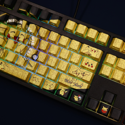 皮卡丘 108鍵 標準配列 衛星軸鍵帽-ZUIHANG SHOP