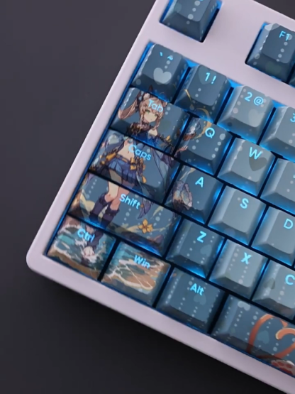 綺良良透光RGB108鍵標準配列衛星軸鍵帽