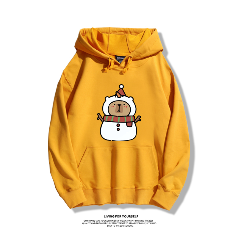 卡皮巴拉聖誕新款 親子情侶男女款連帽衛衣-ZUIHANG SHOP