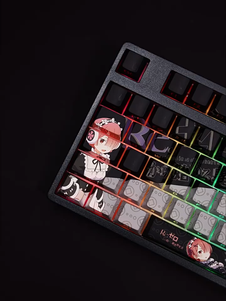 拉姆透光RGB108鍵標準配列衛星軸鍵帽