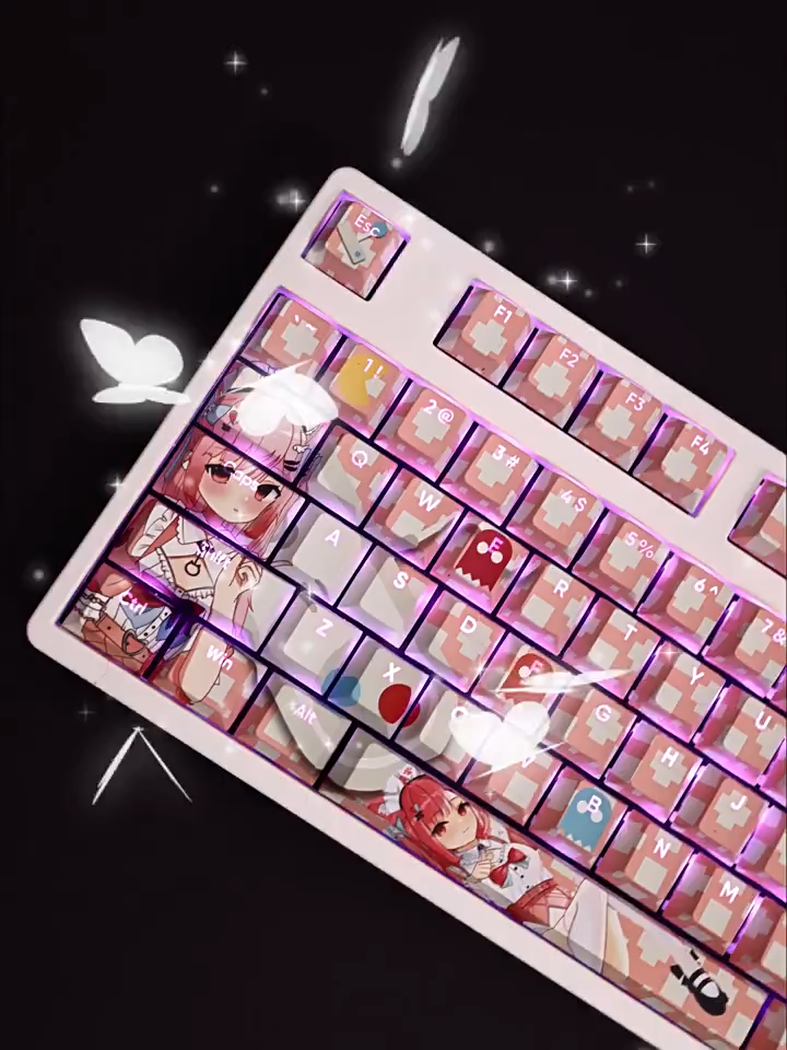 結城Sakuna透光RGB108鍵標準配列衛星軸鍵帽