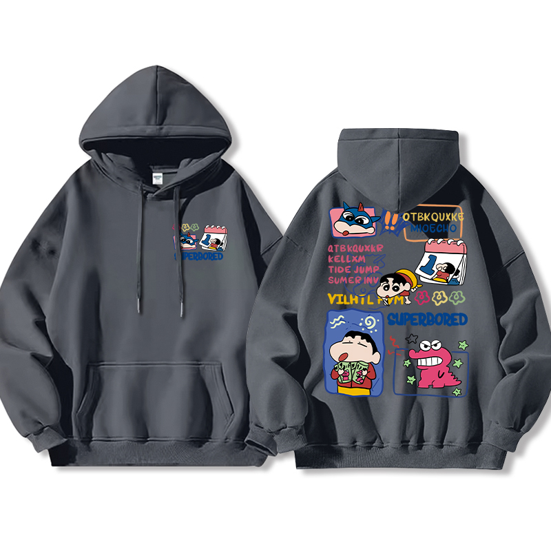 蠟筆小新新款 親子情侶男女款連帽衛衣-ZUIHANG SHOP