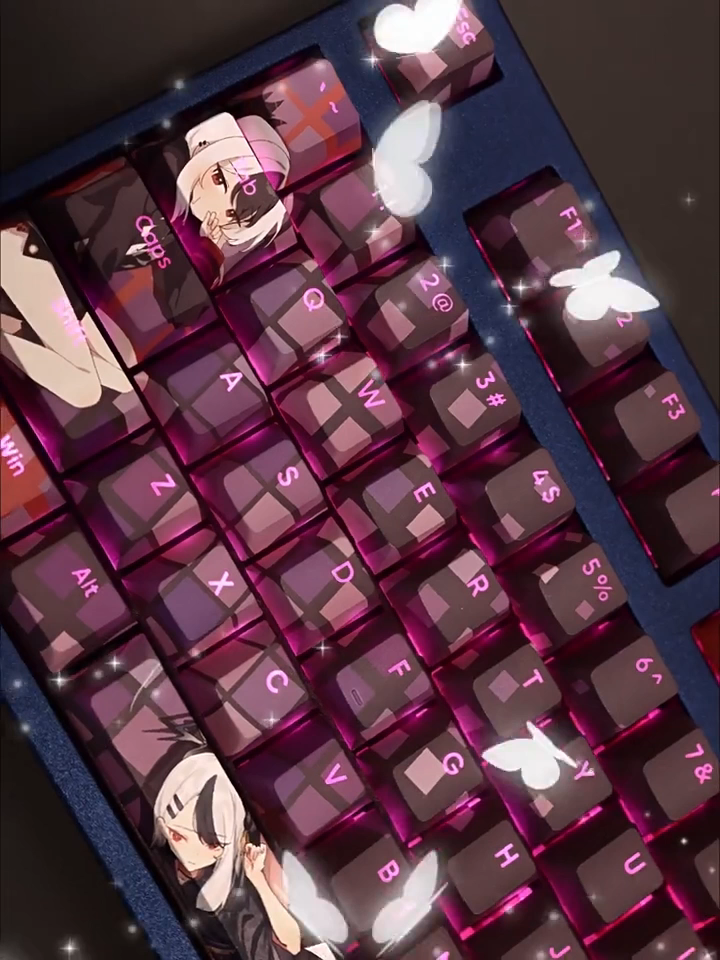 鬼方佳代子透光RGB108鍵標準配列衛星軸鍵帽