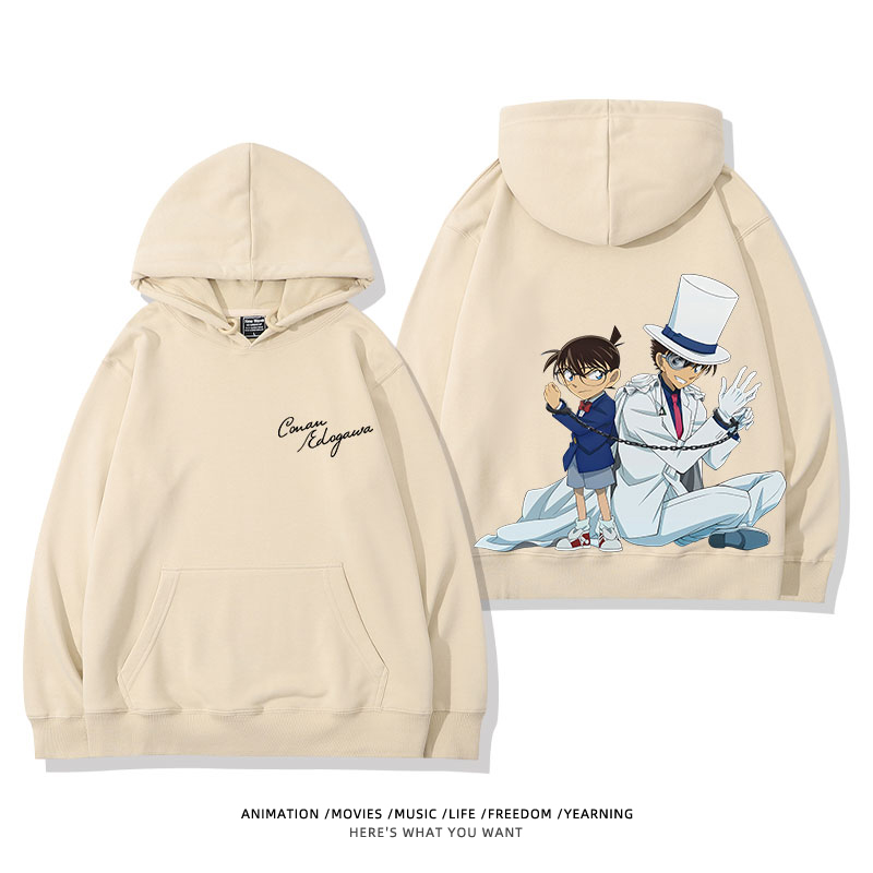 名偵探柯南 怪盜基德 2025秋冬新款 親子情侶裝連帽衛衣