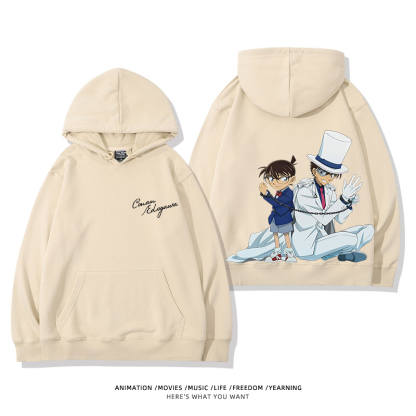 名偵探柯南 怪盜基德 2025秋冬新款 親子情侶裝連帽衛衣