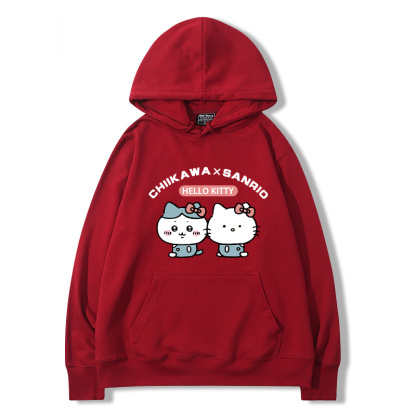 chiikawa吉伊卡哇聯名三麗歐新款 親子情侶男女款連帽衛衣-ZUIHANG SHOP