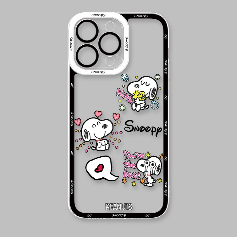 Snoopy史努比天使眼透明防摔軟殼