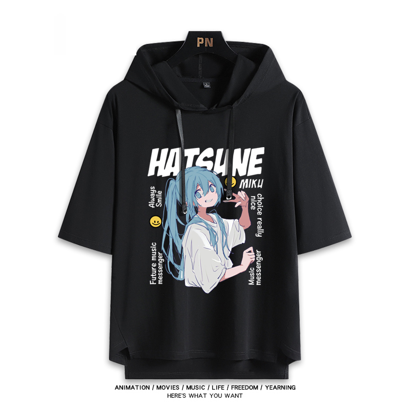 初音未來 連帽短袖T恤-ZUIHANG SHOP